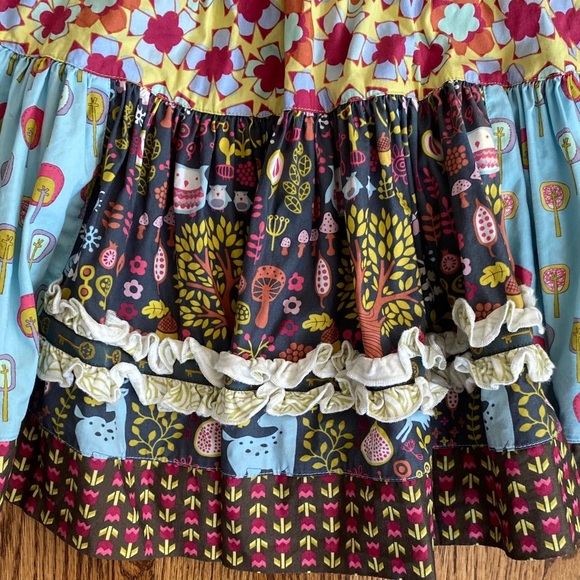 Matilda Jane Character Counts multi-pattern skirt, size 8. Like new condition - Picture 3 of 16
